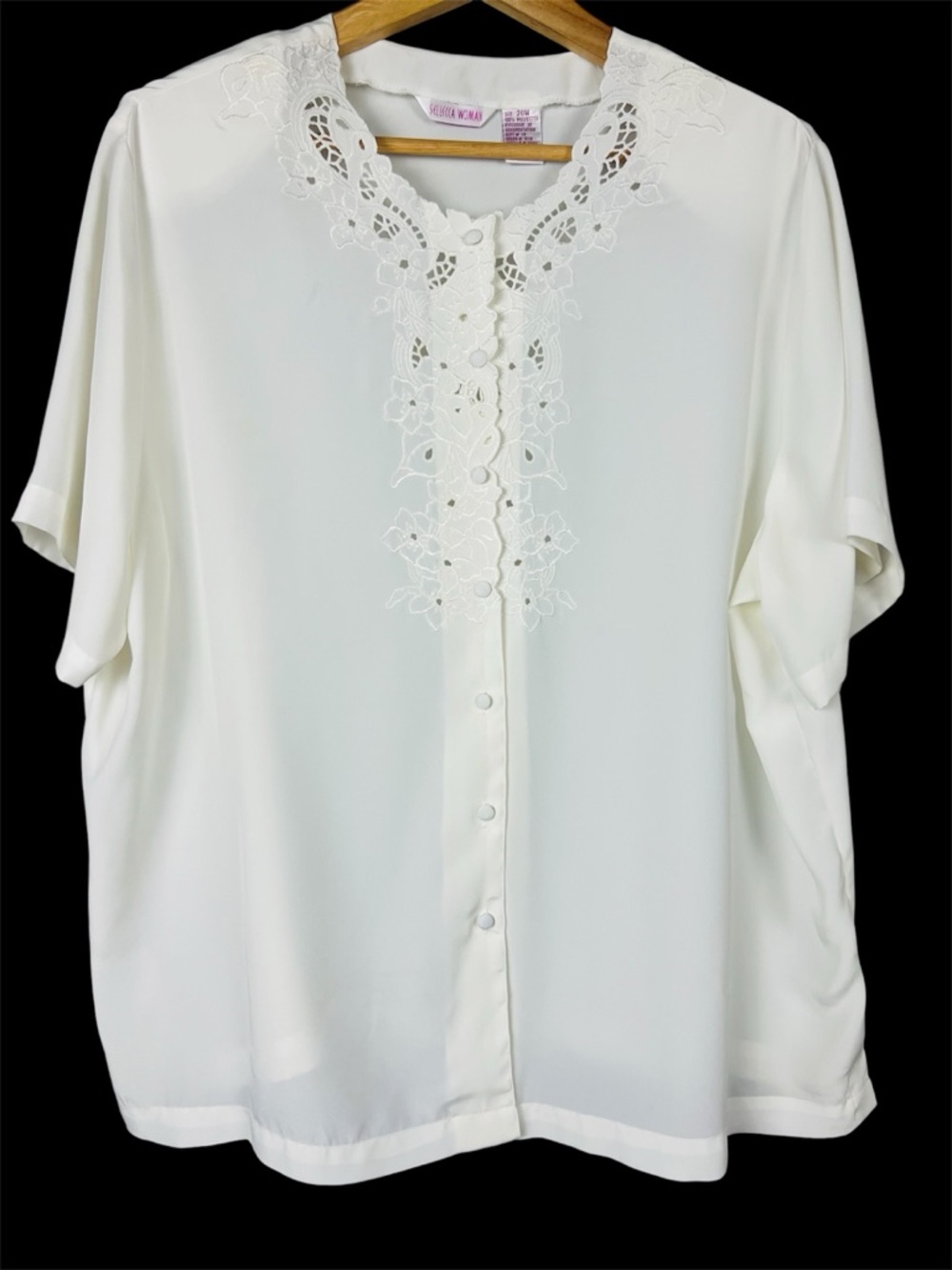 Cream Embroidered Blouse - Picture 2 of 6